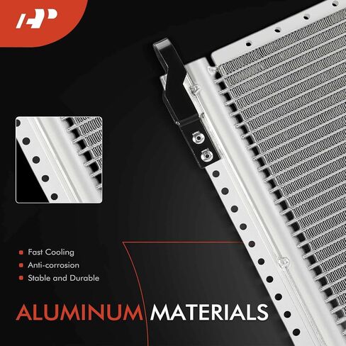 A-Premium Air Conditioning A/C Condenser Compatible with Ford Mustang 1981-1986, LTD 1983-1986, Thunderbird 1983-1988 & Mercury Capri 1982-1986, Cougar 1983-1988, Marquis & Lincoln Mark VII in Saudi Arabia
