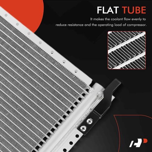 A-Premium Air Conditioning A/C Condenser Compatible with Ford Mustang 1981-1986, LTD 1983-1986, Thunderbird 1983-1988 & Mercury Capri 1982-1986, Cougar 1983-1988, Marquis & Lincoln Mark VII in Saudi Arabia