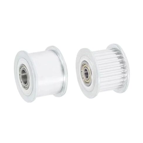 بكرة تباطؤ حزام التوقيت 24 سنًا HTD 3M، بلاستيك شفاف مع محمل متكامل، متوافق مع عرض الحزام 6-15 مم، شداد عجلة توجيه متزامن (3 مم ناعم 22 مم OD لعرض الحزام 6 مم قطعتان) in Kuwait