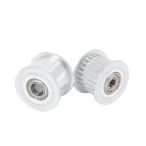 بكرة تباطؤ حزام التوقيت 24 سنًا HTD 3M، بلاستيك شفاف مع محمل متكامل، متوافق مع عرض الحزام 6-15 مم، شداد عجلة توجيه متزامن (3 مم ناعم 22 مم OD لعرض الحزام 6 مم قطعتان) in Kuwait