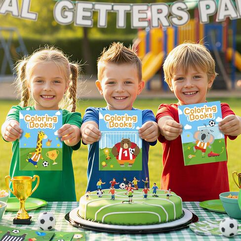 Soccer Coloring Books for Kids - 24Pcs Soccer Mini Coloring Booklet Sports Ball Theme DIY Art Drawing Book for Toddlers Birthday Party Favors Gifts Classroom Reward Home Art Activity Supplies in Saudi Arabia