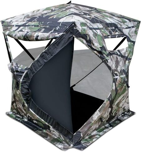 Primos Hunting Primos Hide-N-Sneak Hunting Blind, 270 Degree Ground Blind with Silent Slide Windows in Veil Camo in Saudi Arabia
