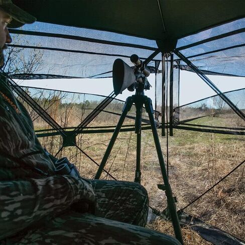 Primos Hunting Primos Hide-N-Sneak Hunting Blind, 270 Degree Ground Blind with Silent Slide Windows in Veil Camo in Saudi Arabia