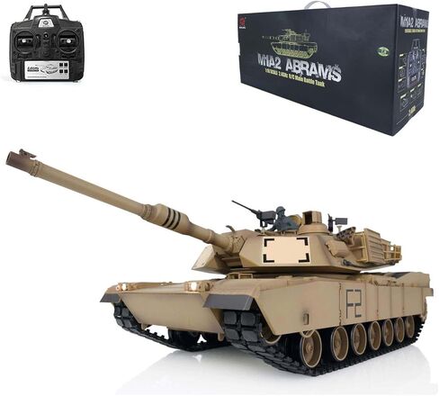 TOUCAN RC HOBBY 2.4Ghz Henglong 1/16 Scale 7.0 Plastic Ver M1A2 Abrams RTR RC Tank 3918 Model in Saudi Arabia