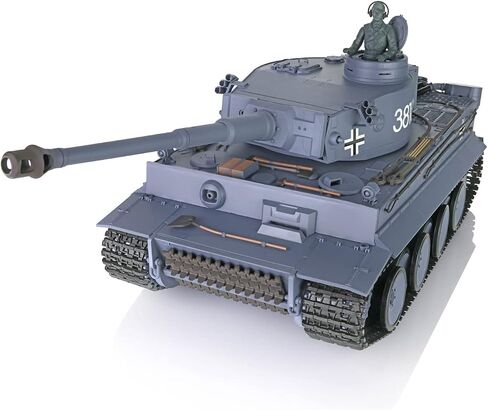 TOUCAN RC HOBBY 2.4Ghz Henglong 1/16 Scale 7.0 Plastic Ver German Tiger I RTR RC Tank 3818 Model in Saudi Arabia