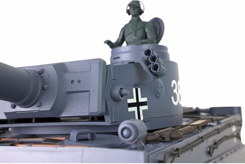 TOUCAN RC HOBBY 2.4Ghz Henglong 1/16 Scale 7.0 Plastic Ver German Tiger I RTR RC Tank 3818 Model in Saudi Arabia