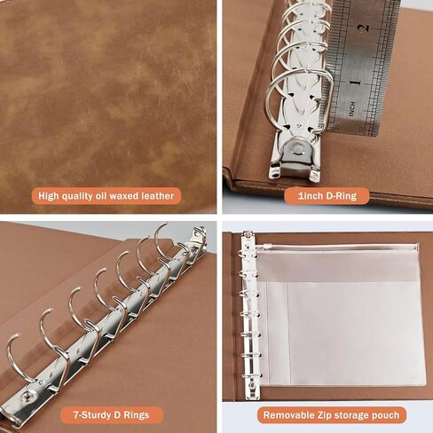 7 Ring Business Checkbook Binder 600 Checks Capacity,PU Leather Cover，9x13 Inch Perfect for Business and Personal Finances(Pink) in Saudi Arabia