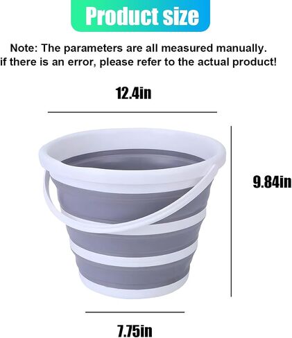 Car Collapsible Bucket, 10L 2.6 Gallon Foldable Car Wash Bucket for Space Saving, Portable Plastic Cleaning Buckets for Indoor Outdoor Vehicle Wash Garden Camping (Pink) in Saudi Arabia