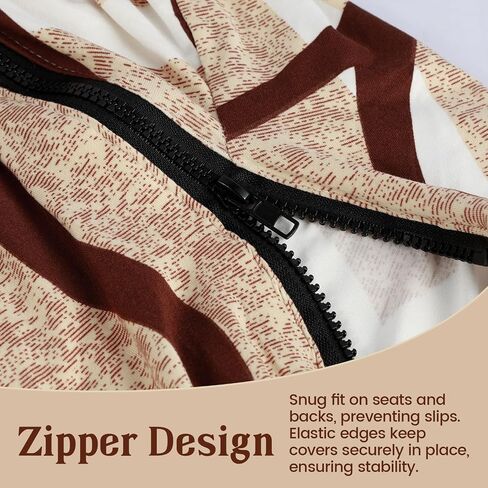 Office Chair Cover with Zipper Printed Computer Chair Cover Desk Elastic Computer Slipcover All Round Protection Office Seat Protector for Home in Saudi Arabia