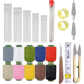 Obear 43-Piece Sewing Kit for Adults and Beginners,Big Eye Stainless Steel Sewing Needles Kit for Hand Sewing with Needle Threader and Seam Ripper in Kuwait