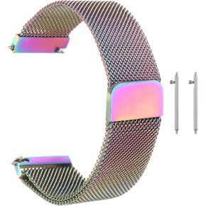 HARFINGTON Stainless Steel Mesh Watch Band Quick Release Metal Replacement Adjustable Watch Strap with Magnetic Buckle for Men Women in Kuwait