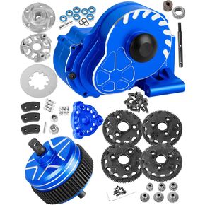 جزء ترقيات كامل لناقل الحركة المعدني لـ 1/10 Slash/Rustler/Stampede/Bandit 2WD(VXL)، علبة التروس مع 76T 83T 86T 90T Gear، Diff، قابض النعال ومجموعة إعادة البناء، لوحة الضغط، أزرق داكن in Saudi Arabia