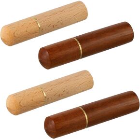 4 قطع صندوق خياطة خشبي محمول، حامل صندوق خشبي متعدد الاستخدامات للإبر، أداة حياكة يدوية لإبرة التطريز والتخزين، مسواك وتخزين الخرز in Kuwait