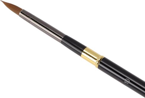 Generic 1 Pcs Painting Brush Watercolor Paint Brushes Nylon Bristles with Metal Ferrule and Handle Black 7.6 Inch in Saudi Arabia