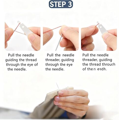 37Pcs Steel Sewing Needle Kit，Big Eye Steel Sewing Needles Kit,Portable Sewing Needles Large Eye Hand Sewing, Needles Thread Hand Repair Tools for Leather Sewing DIY Daily Use in Saudi Arabia