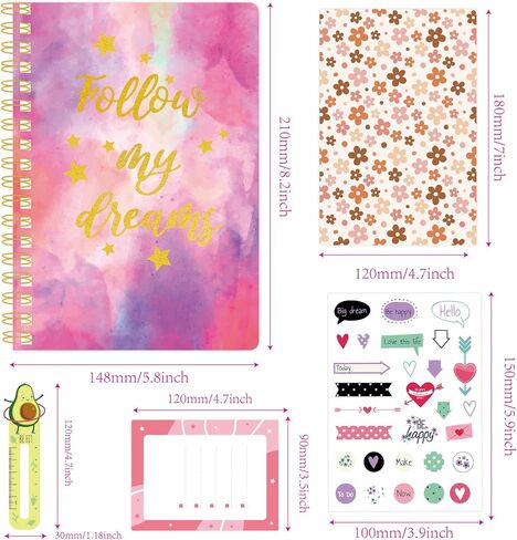 Creative Scrapbook Kit for Girls: DIY Journaling Supplies Set with Stickers, Glitter Pens, Craft Papers - Kids Scrapbooking Stationery Gift for Ages 8-12 (Cactus) in Saudi Arabia