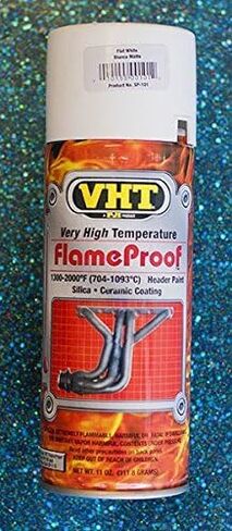 Dupli-Color VHT SP101 عادم مقاوم للاشتعال أبيض مسطح درجة حرارة عالية in Kuwait