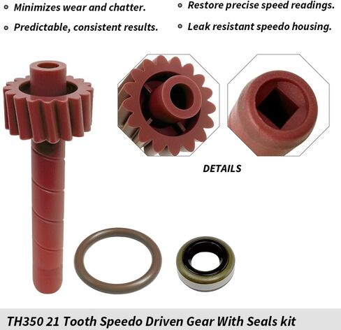 TH350 ترس عداد السرعة ذو 20 سنًا مع مجموعة مبيت سبيدو تتضمن الأختام ودعامة التثبيت، توربو 350 (GM TH350) استبدال ترس سبيدو - أزرق in Saudi Arabia