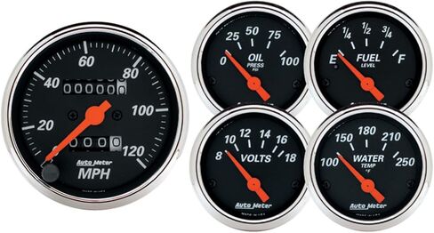 Auto Meter 1420 Designer Black Street Rod Kit in Saudi Arabia