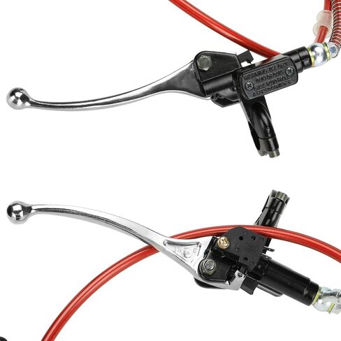 YOXUFA Mini Bike Hydraulic Brake Caliper Kit + 180mm Mini Bike Disc Brake Rotor for Baja Doodle Bug DB30 Blitz Dirt Bug Racer Coleman Motovox Predator 79cc 97cc 2.8hp Engine Parts in Saudi Arabia