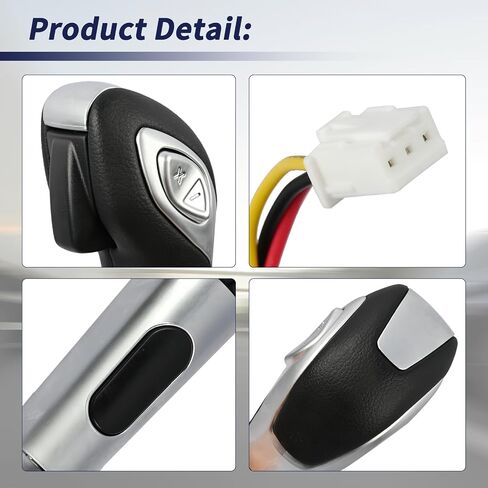 مقبض مقبض الترس التلقائي مع زر CN1Z-7213-CA متوافق مع Ford Fiesta 2014 2015 2015 2017 2018 ، Gear Shift Shifter Lever (Plating) in Saudi Arabia
