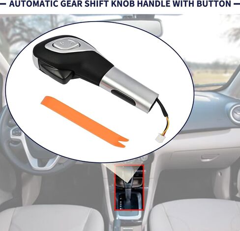 مقبض مقبض الترس التلقائي مع زر CN1Z-7213-CA متوافق مع Ford Fiesta 2014 2015 2015 2017 2018 ، Gear Shift Shifter Lever (Plating) in Saudi Arabia