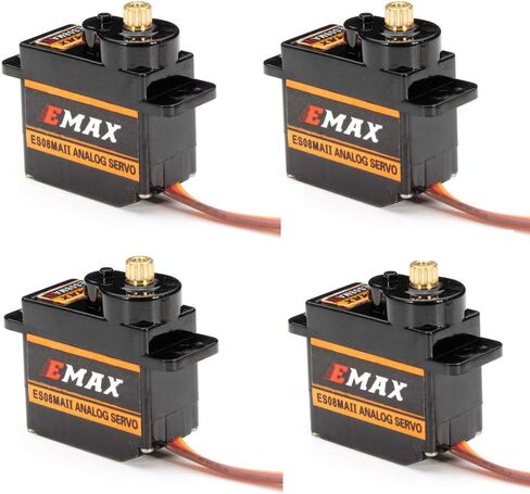 EMAX ES08MA II 12g Mini Metal Gear Analog Servo لطراز RC (عبوة من 4) in Kuwait