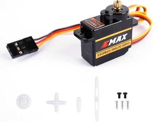 EMAX ES08MA II 12g Mini Metal Gear Analog Servo لطراز RC (عبوة من 4) in Kuwait