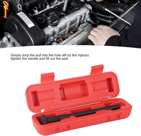 Engine Injector Copper Washer Gasket Remover & Extractor Tool – High Strength Steel Seal Puller with Storage Case in Saudi Arabia