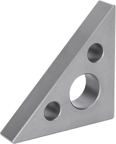 Triangle Ruler Aluminum Alloy 45 90 Degree Frosted Right Angle Woodworking Tool Precision Measuring for Carpentry DIY Projects 95x68x15mm in Saudi Arabia