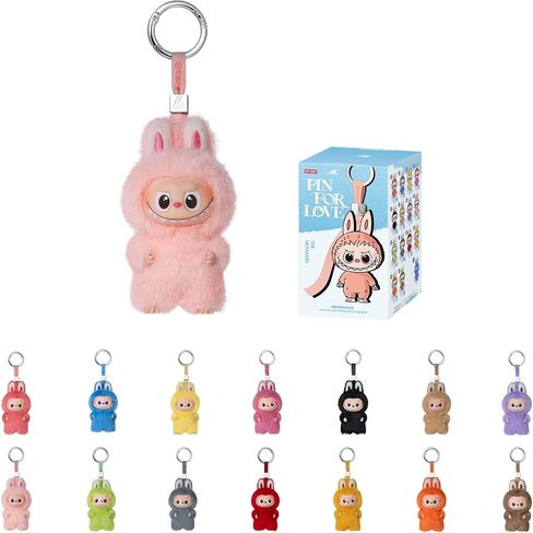 POP MART The Monsters Pin for Love Series-Vinyl Plush Blind Box (N-Z)، ألعاب Labubu القابلة للتجميع، هدايا عيد ميلاد للعطلات للفتيات والفتيان، صندوق واحد in Kuwait