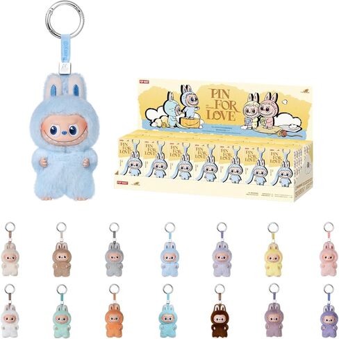 POP MART The Monsters Pin for Love Series-Vinyl Plush Blind Box (N-Z)، ألعاب Labubu القابلة للتجميع، هدايا عيد ميلاد للعطلات للفتيات والفتيان، صندوق واحد in Kuwait