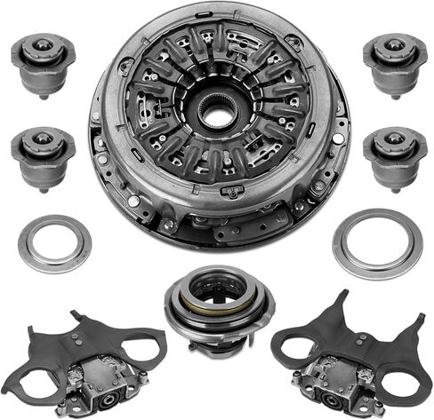 6DCT250 DPS6 Auto Transmission Clutch Kit with Clutch Release Fork & Bearing Compatible with Ford Focus 2011-2019 Fiesta B-Max 2012-2019 Ecosport 2013-2019 Replace# 602000800 Clutch Fork Kit in Saudi Arabia