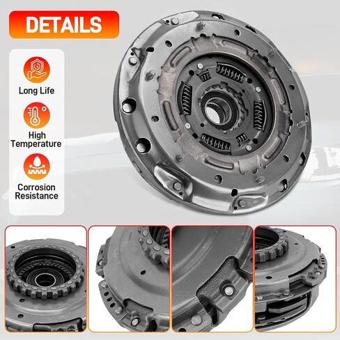 6DCT250 DPS6 Auto Transmission Clutch Kit with Clutch Release Fork & Bearing Compatible with Ford Focus 2011-2019 Fiesta B-Max 2012-2019 Ecosport 2013-2019 Replace# 602000800 Clutch Fork Kit in Saudi Arabia