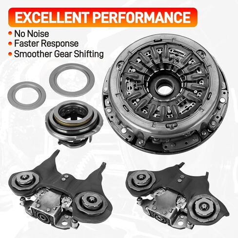 6DCT250 DPS6 Auto Transmission Clutch Kit with Clutch Release Fork & Bearing Compatible with Ford Focus 2011-2019 Fiesta B-Max 2012-2019 Ecosport 2013-2019 Replace# 602000800 Clutch Fork Kit in Saudi Arabia