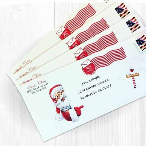 North Pole Letters Personalized Christmas Letter and Nice List Certificate from Santa Claus - Custom Letter & Certificate from Santa for Kids, Mailed to Your Child from The North Pole in Saudi Arabia