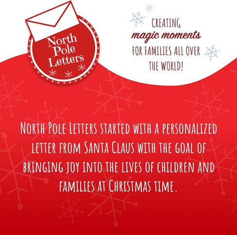North Pole Letters Personalized Christmas Letter and Nice List Certificate from Santa Claus - Custom Letter & Certificate from Santa for Kids, Mailed to Your Child from The North Pole in Saudi Arabia