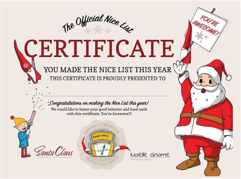 North Pole Letters Personalized Christmas Letter and Nice List Certificate from Santa Claus - Custom Letter & Certificate from Santa for Kids, Mailed to Your Child from The North Pole in Saudi Arabia