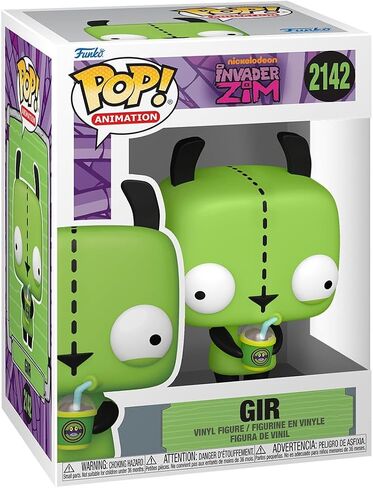 فانكو بوب! الرسوم المتحركة: Invader Zim - Gir - شخصية الفينيل القابلة للتجميع - فكرة هدية - بضائع رسمية - ألعاب للأطفال والكبار - محبي الرسوم المتحركة - شخصية نموذجية لهواة الجمع والعرض in Saudi Arabia