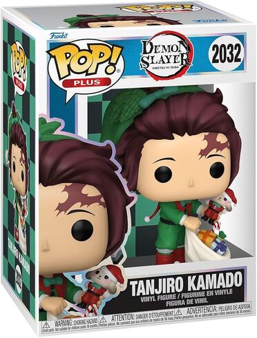 Funko Pop! Plus: Demon Slayer - Tanjiro Kamado - Holiday - Collectable Vinyl Figure - Gift Idea - Official Merchandise - Toys for Kids & Adults - Anime Fans - Model Figure for Collectors and Display in Saudi Arabia