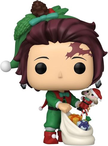 Funko Pop! Plus: Demon Slayer - Tanjiro Kamado - Holiday - Collectable Vinyl Figure - Gift Idea - Official Merchandise - Toys for Kids & Adults - Anime Fans - Model Figure for Collectors and Display in Saudi Arabia