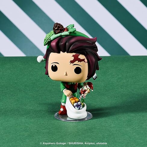 Funko Pop! Plus: Demon Slayer - Tanjiro Kamado - Holiday - Collectable Vinyl Figure - Gift Idea - Official Merchandise - Toys for Kids & Adults - Anime Fans - Model Figure for Collectors and Display in Saudi Arabia