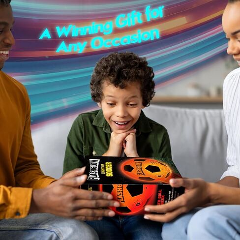 Light Up Soccer Ball Gift For Boys: Glow In The Dark - Toys For Kids & Teens Ages 8-15 - Birthday Christmas Easter Ideas - Outdoor Sports Activity Night Play - 8 9 10 11 12 13 14 15 Years Old Teenager in Saudi Arabia