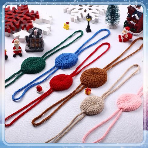 JaGely 12 Pcs Knitted Winter Nose Warmer Comfort Nose Cover Nose Warmer for a Cold Nose Colorful Nose Protector for Women Men Sleeping Ski Outdoor Activities Cold Weather Protection, 12 Colors in Kuwait