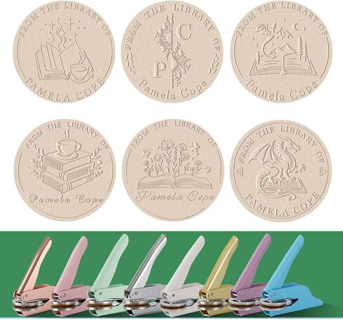 Book Embosser Personalized,Custom Book Embosser Stamp, from The Library of Library Embosser, Ex Libris Book Lover Gift in Kuwait