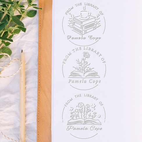 Book Embosser Personalized,Custom Book Embosser Stamp, from The Library of Library Embosser, Ex Libris Book Lover Gift in Kuwait