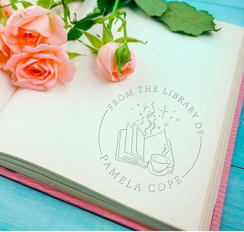 Book Embosser Personalized,Custom Book Embosser Stamp, from The Library of Library Embosser, Ex Libris Book Lover Gift in Kuwait