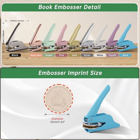 Book Embosser Personalized,Custom Book Embosser Stamp, from The Library of Library Embosser, Ex Libris Book Lover Gift in Kuwait