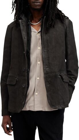 Men's Survey Leather Blazer in Saudi Arabia