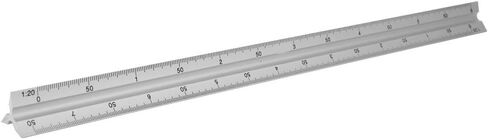 Keenso High Precision Triangular Scale Ruler, Lightweight and Convenient for and Carpenters, 30cm in Saudi Arabia